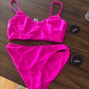 Hot pink bikini